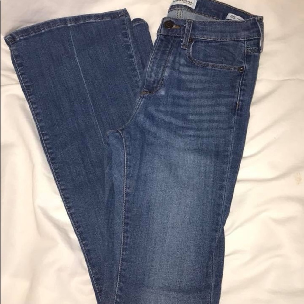 Banana Republic High Rise Flare Jeans
